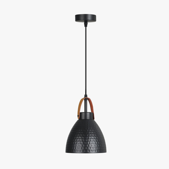 Colgante Omio Cuero Modelo Nido Negra D170xH138mm AC 220-240V, E27