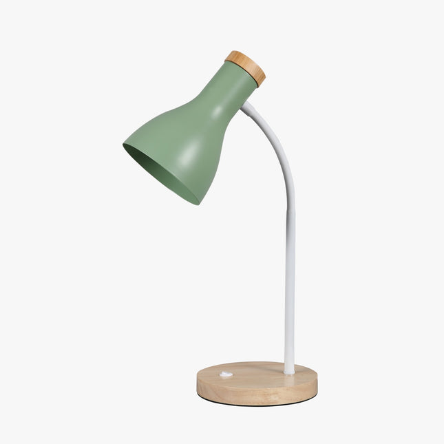 Lampara de Mesa Omio Modelo Terra Verde Pastel D110x150mm E27x 1,Max.25W Base :D150xH22mm AC 220-240V, E27