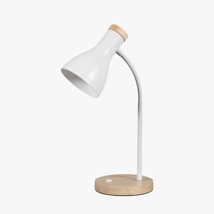 Lampara de Mesa Omio Modelo Terra Blanco D110x150mm E27x 1,Max.25W Base :D150xH22mm AC 220-240V, E27