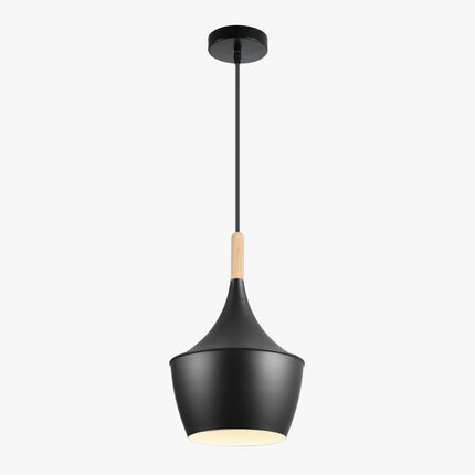 Lampara Omio de Colgar Modelo Copa Negra D185xH300mm AC 220-240V, E27