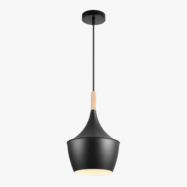 Lampara Omio de Colgar Modelo Copa Negra D185xH300mm AC 220-240V, E27