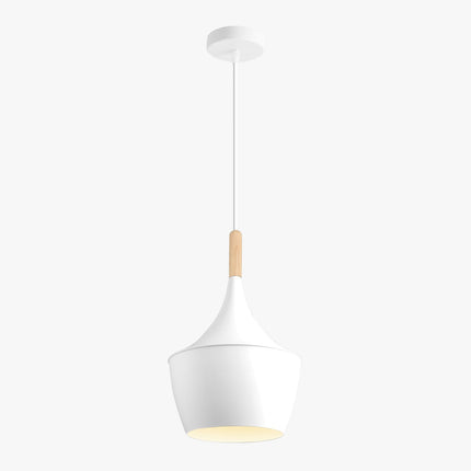 Lampara Omio de Colgar Modelo Copa Blanca D185xH300mm AC 220-240V, E27