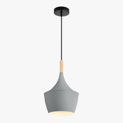 Lampara Omio de Colgar Modelo Copa Gris Luna D185xH300mm AC 220-240V, E27