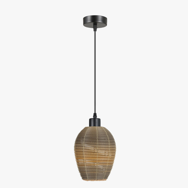 Lampara Omio de Colgar Modelo Ratan Luna D180x H150mm AC 220-240V, E27
