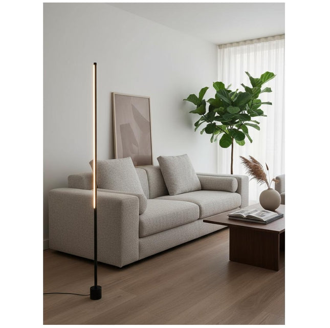 Lámpara De Pie Moderna Gino Led Minimalista C/control Remoto
