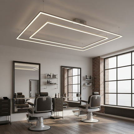 Panel Luz Led Detailing Gym Barberia Techo Pared 4,8x2,4m