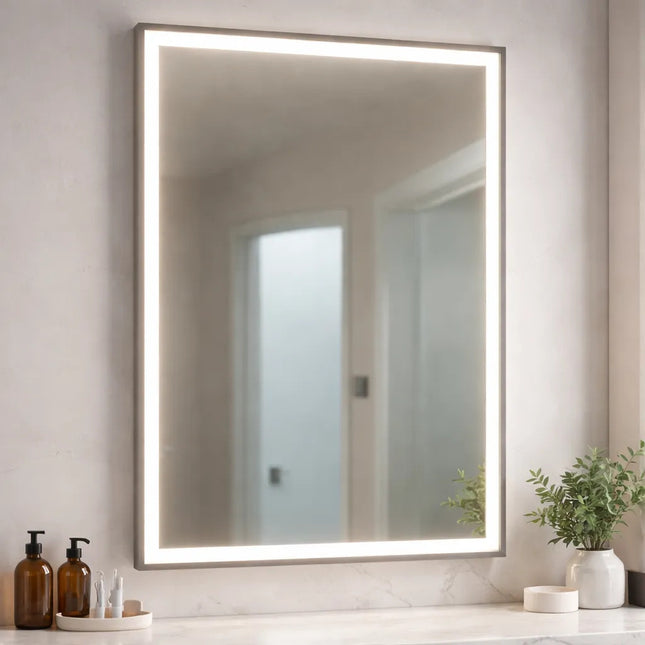 Espejo Led Rectangular Omio 80 Cm Luz Regulable