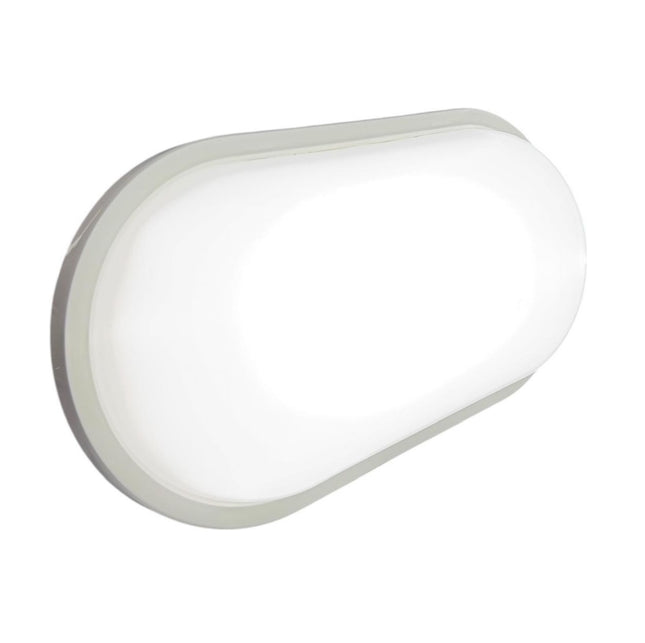 Aplique Tortuga Led Exterior Omio 20w Luz Fría Blanco Ip44 Blanco