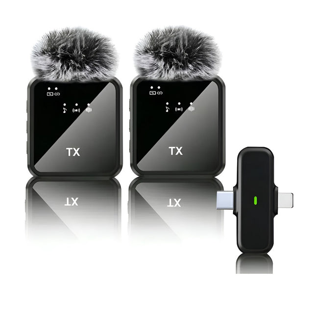 Micrófono X2 Inalámbrico Solapa Celulares iPhone Android