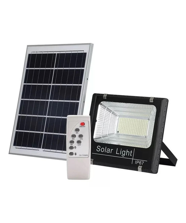 Foco Solar Led 100W con Control y Fotocélula