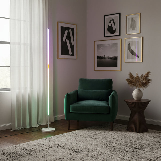 Lámpara De Pie Rgb 1.6m Moderna Con Control Remoto Omio