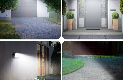 Foco Proyector Led Sky Blue 20w Carcasa Negro Luz Blanco Frío