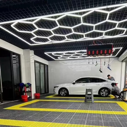 Panel Luz Led Hexagonal Detailing 672w 4,8x2,4m Techo Pared
