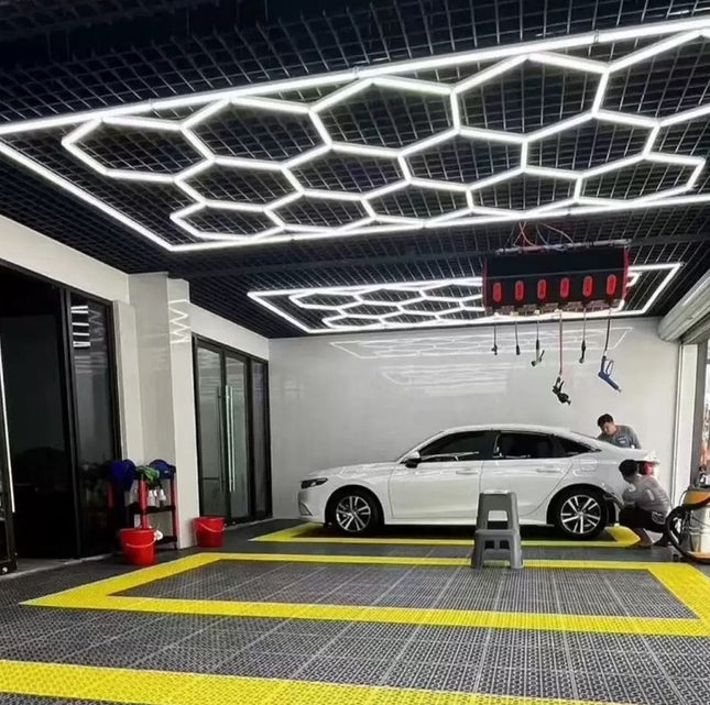 Panel Luz Led Hexagonal Detailing 672w 4,8x2,4m Techo Pared