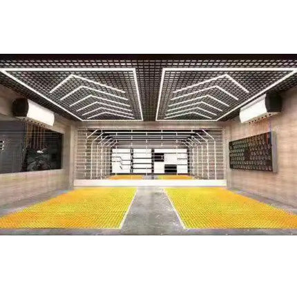 Panel Luz Led Detailing Gym Barberia Techo Pared 4,8x2,4m