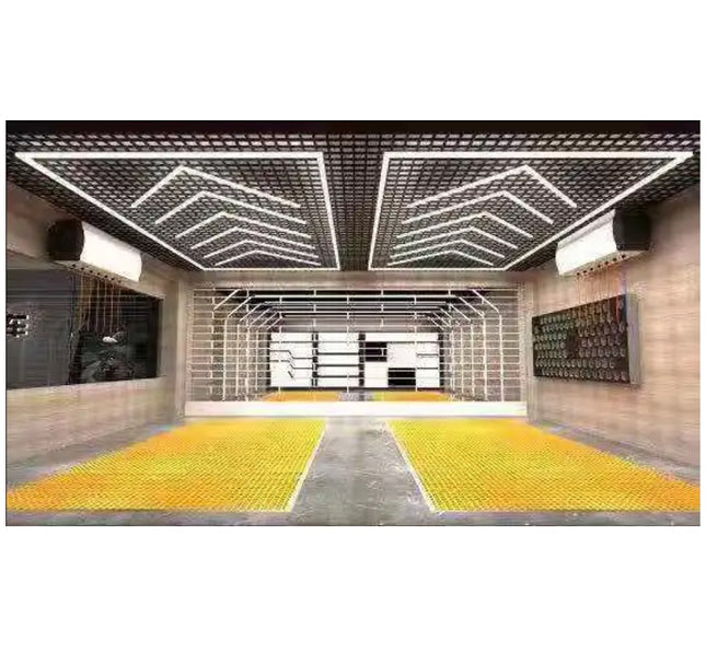 Panel Luz Led Detailing Gym Barberia Techo Pared 4,8x2,4m