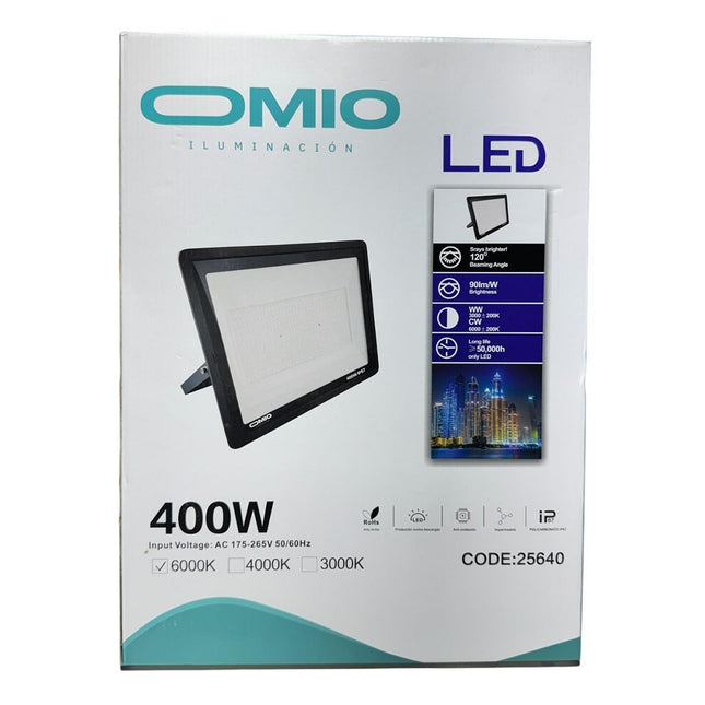 Foco Reflector Omio Para Ext/int Led 400w Luz Fria Lux