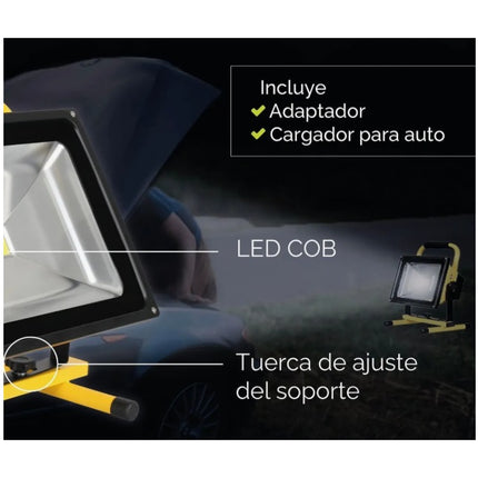 Reflecor Led Omio De Obra Portatil Recargable 10w