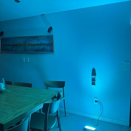 Foco Reflector Led Rgb 50w Lupa Difusor Policarbonato Omio