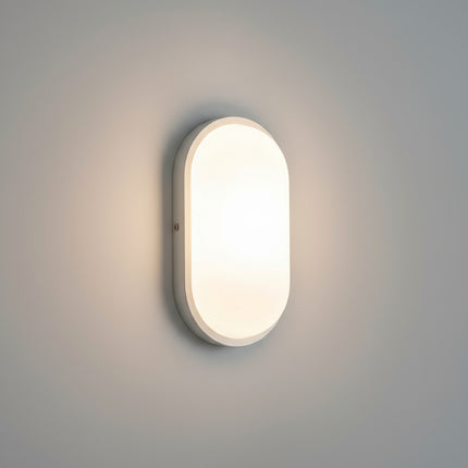Aplique Tortuga Led Exterior Omio 20w Luz Fría Blanco Ip44 Blanco
