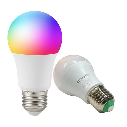 Lámpara Led Omio 9w E27 Wifi Rgb Inteligente Cálida+fría