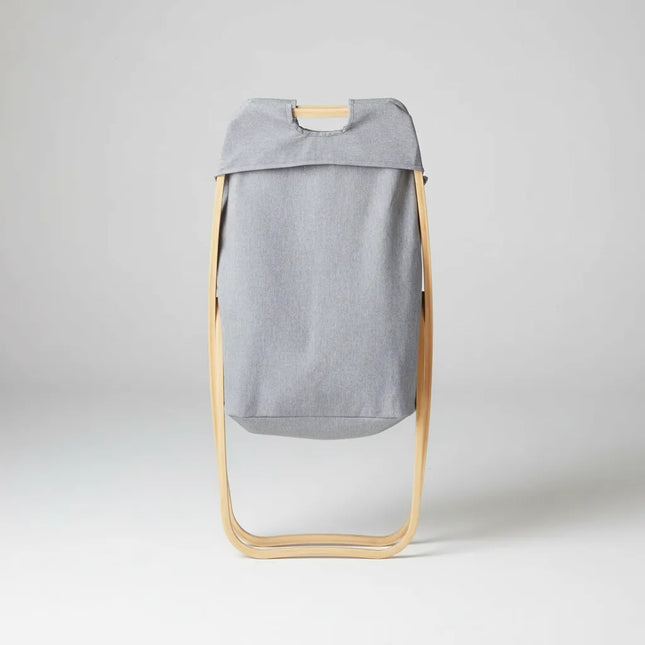 Canasto Cesto Plegable Para Ropa Con Asa Y Soporte De Madera