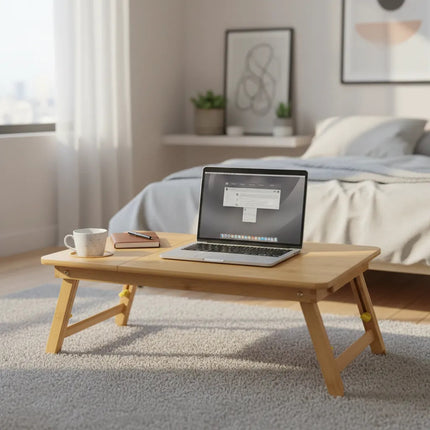 Mesa De Madera Ergonómica Para Laptop