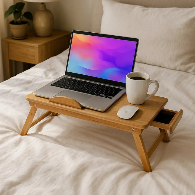 Mesa De Madera Ergonómica Para Laptop