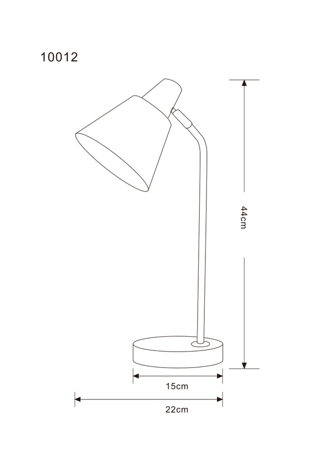 Lampara de Mesa Omio Modelo Office Blanca D150xH110mm  AC 220-240V,50~60Hz, E27,Max 25W