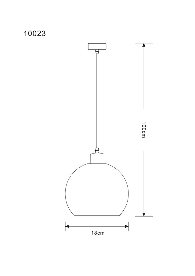 Lampara Omio de Colgar Modelo Ratan Orbita D180x H150mm AC 220-240V, E27