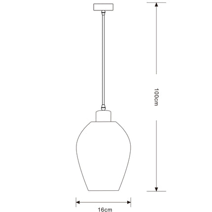 Lampara Omio de Colgar Modelo Ratan Luna D180x H150mm AC 220-240V, E27
