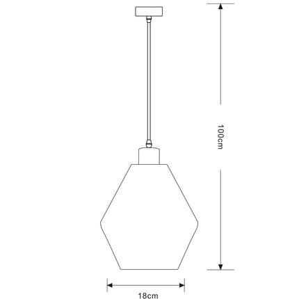 Lampara Omio de Colgar Modelo Ratan Brisa D180+H200mm AC 220-240V, E27