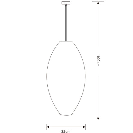 Lampara Omio de Colgar Modelo Ratan Sol Ф320xH600mm AC 220-240V, E27