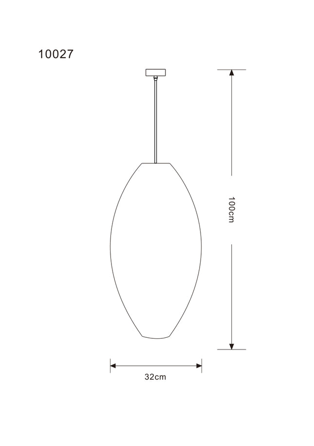 Lampara Omio de Colgar Modelo Ratan Sol Ф320xH600mm AC 220-240V, E27