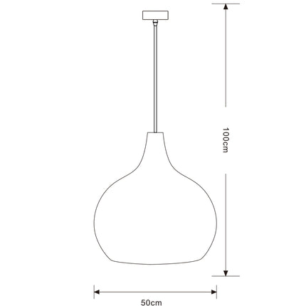 Lampara Omio de Colgar Modelo Ratan Cielo Ф500xH500mm AC 220-240V, E27