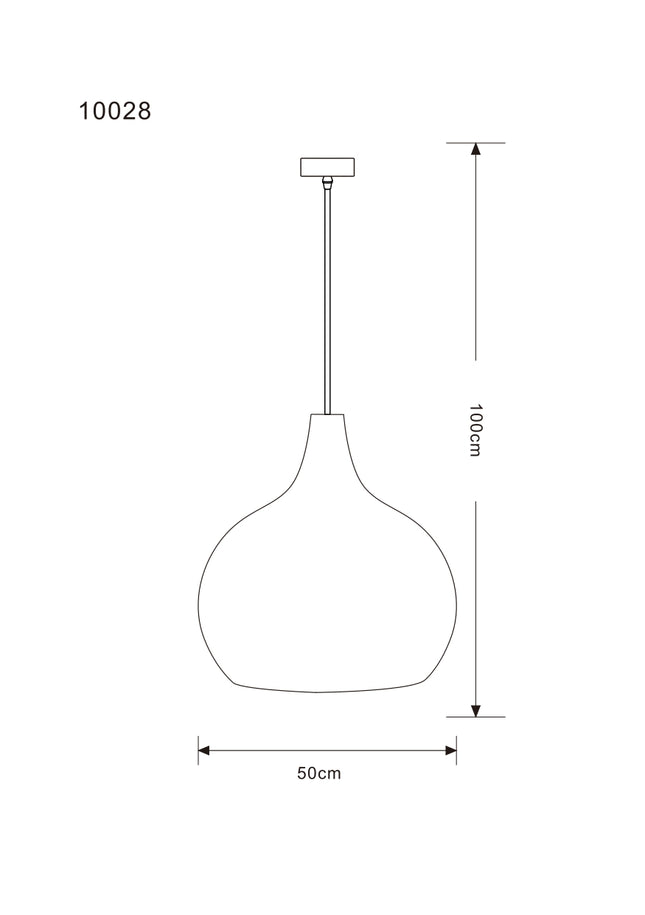 Lampara Omio de Colgar Modelo Ratan Cielo Ф500xH500mm AC 220-240V, E27