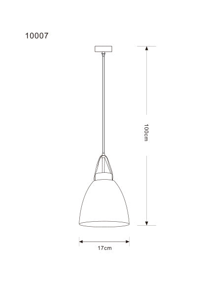 Colgante Omio Cuero Modelo Nido Negra D170xH138mm AC 220-240V, E27